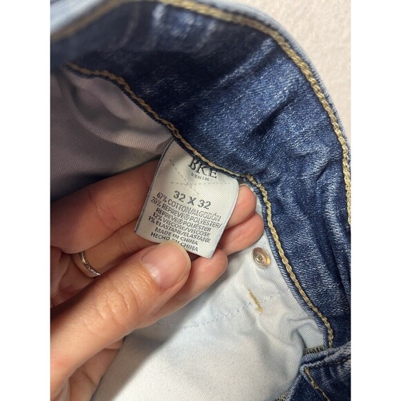 BKE Womens Payton Jeans Size 32 Mid-Rise Universal Fit Straight Leg Blue Denim - Picture 3 of 5